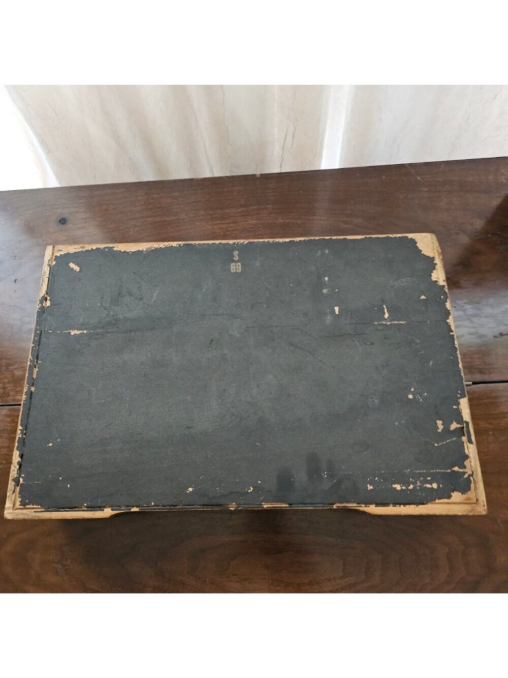 Rogers Wood Flatware Silverware Chest 17" anti tarnish fabric lined box vtg 80s - Picture 6 of 8